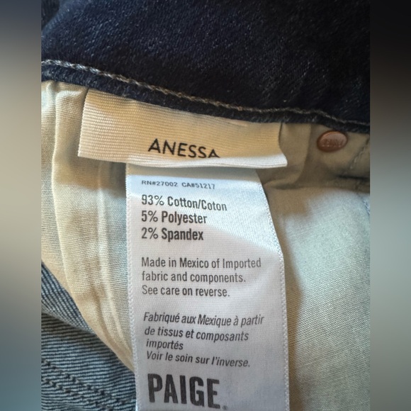 PAIGE Anessa Blue Denim Jeans - Picture 5 of 5